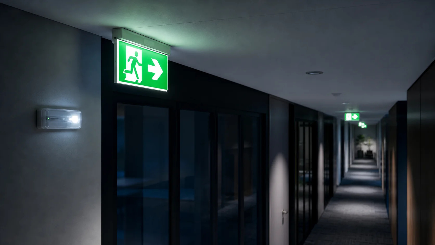 Noodverlichting en vluchtrouteaanduiding